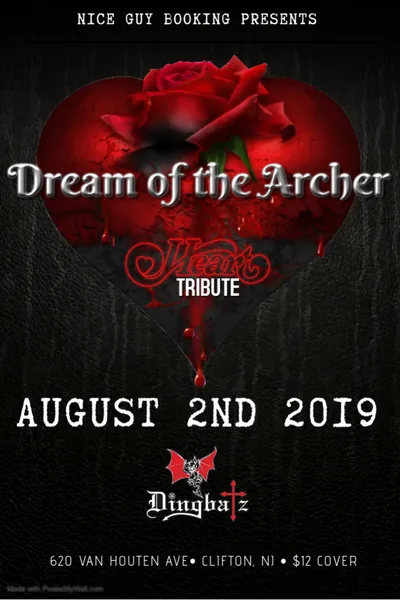 Dream of the Archer flyer for Dingbatz on August 2, 2019